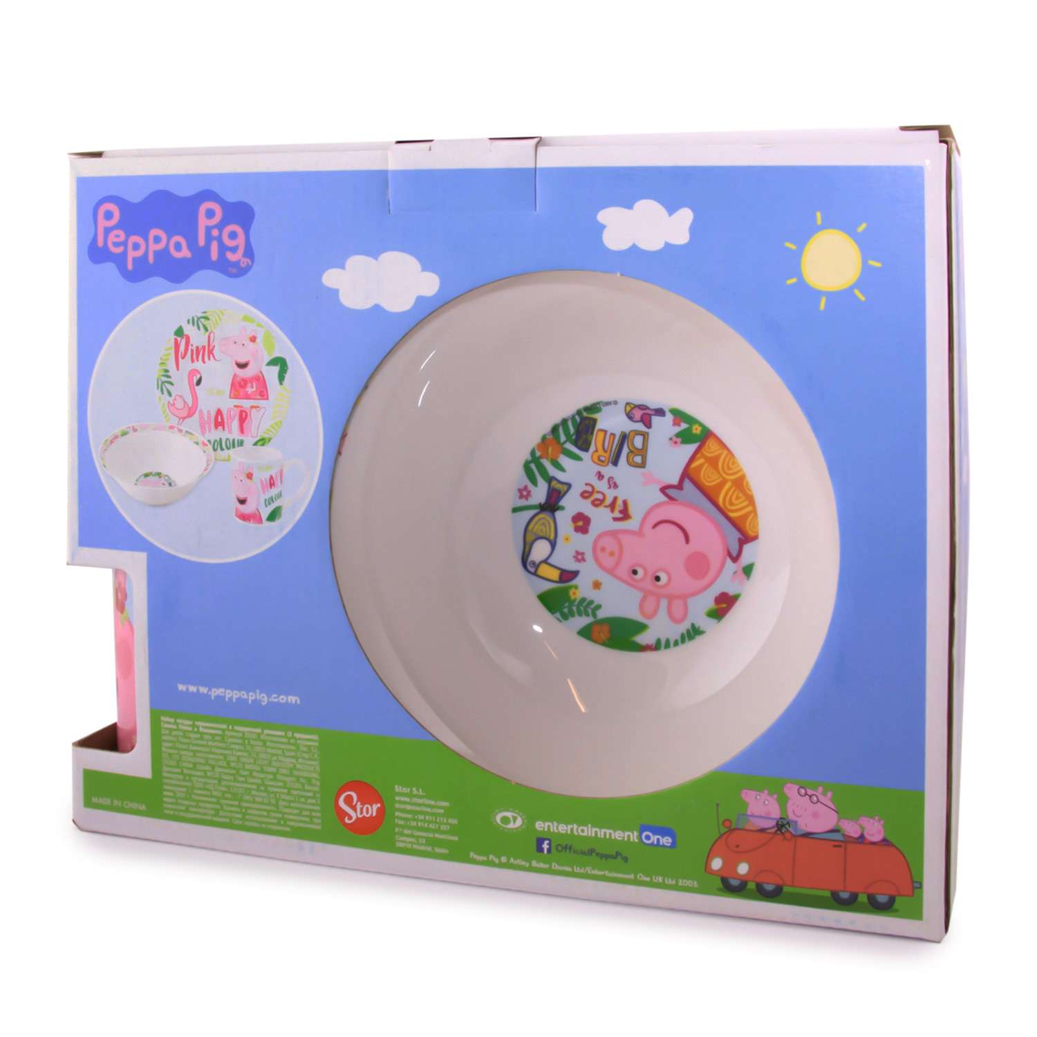 Набор посуды ND PLAY Свинка Пеппа и Фламинго 3предмета 20165 - фото 3