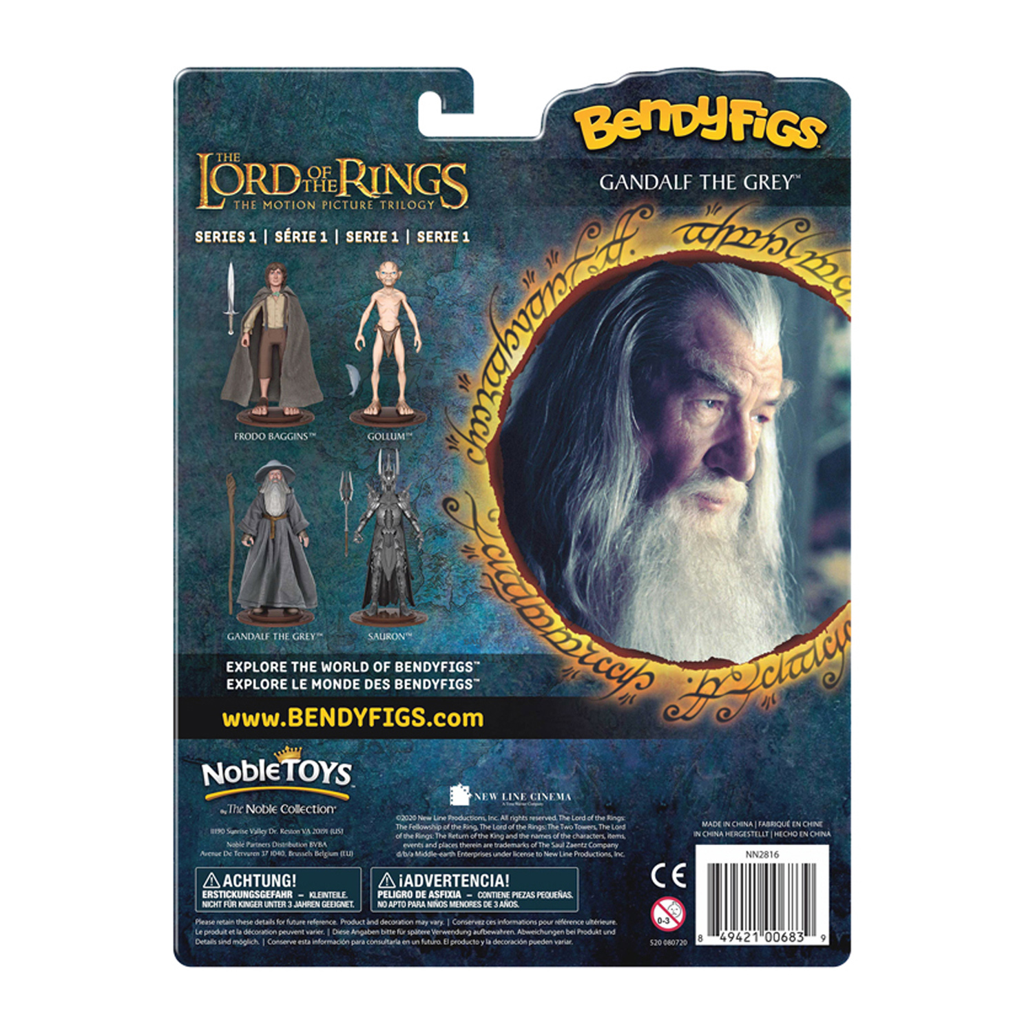 Фигурка The Lord of the Rings Bendyfig Гендальф - гибкая - фото 3