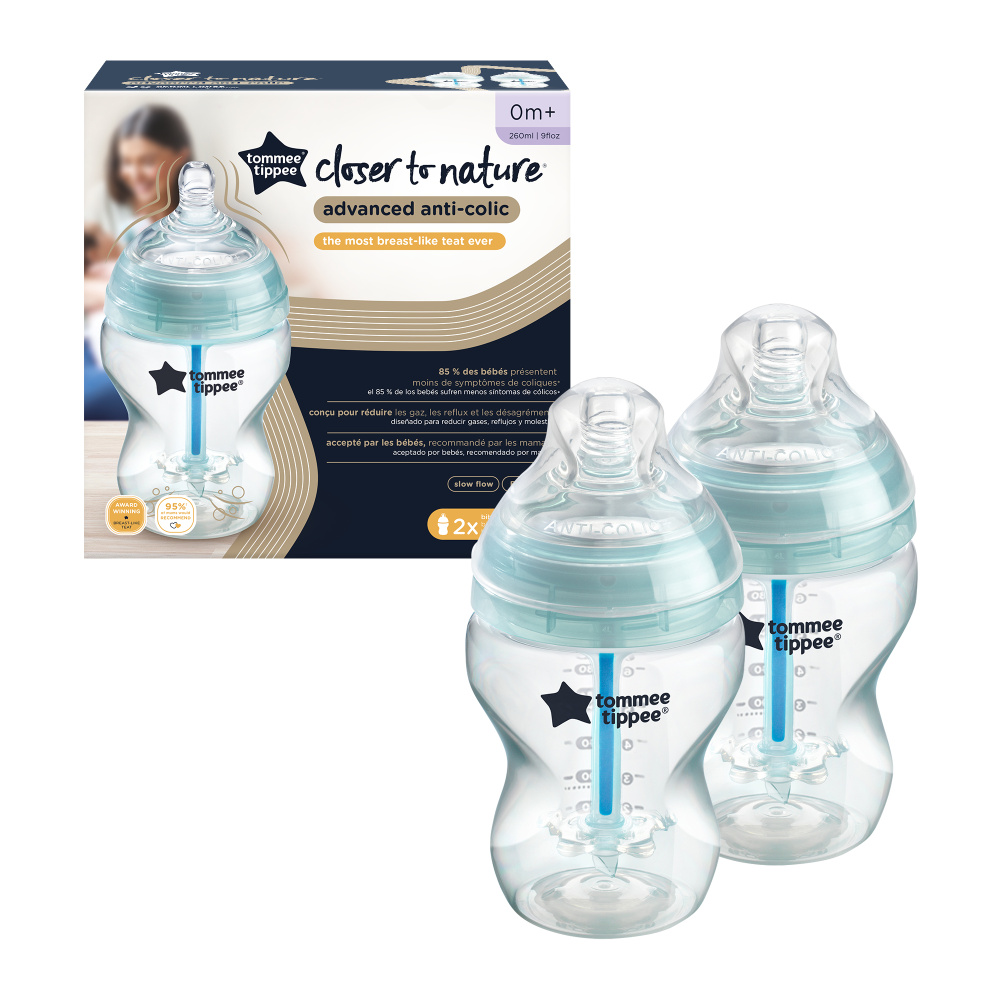 Бутылочка для кормления Tommee tippee Advanced Anti-Colic 260 мл 2 шт - фото 2