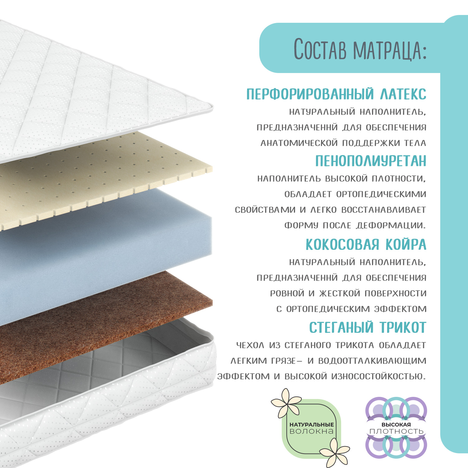 Матрас Babyton Lux Comfort 160*70 LC-2 - фото 3