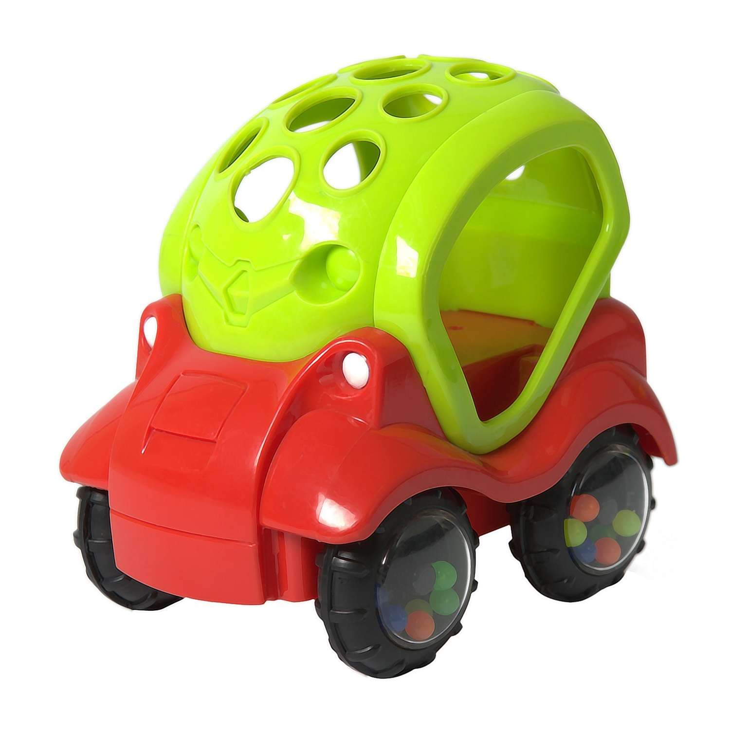 Машинка-неразбивайка Baby Trend зелено-красная - фото 1