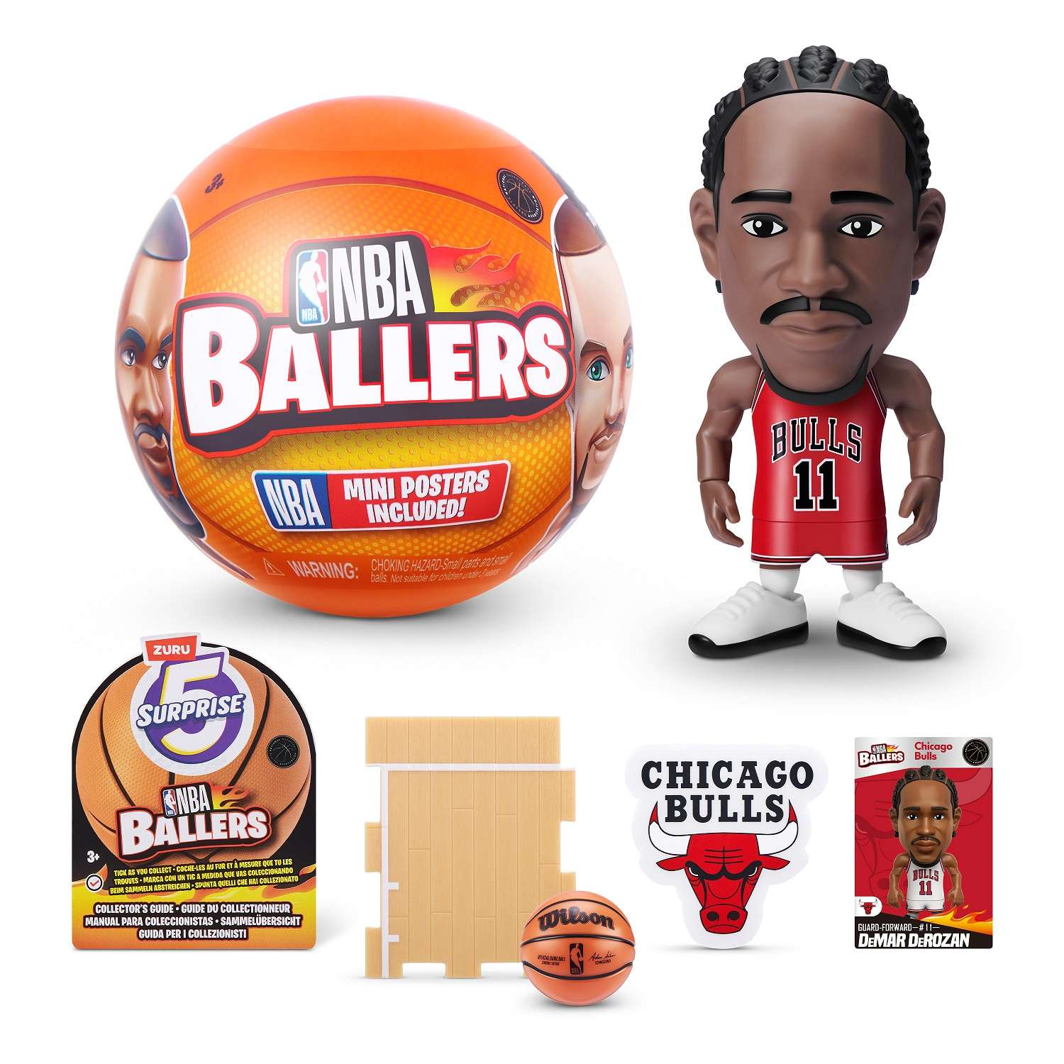 Игрушка Zuru 5 surprise NBA Ballers Шар в непрозрачной упаковке (Сюрприз) 77490GQ4-S002 - фото 5