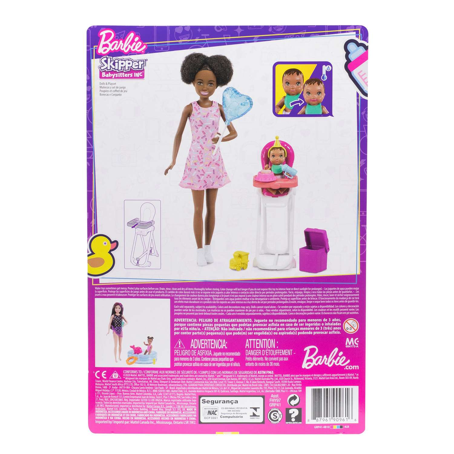 Набор игровой Barbie Скиппер Няня с малышом Кормление 4 GRP41 FHY97 - фото 4
