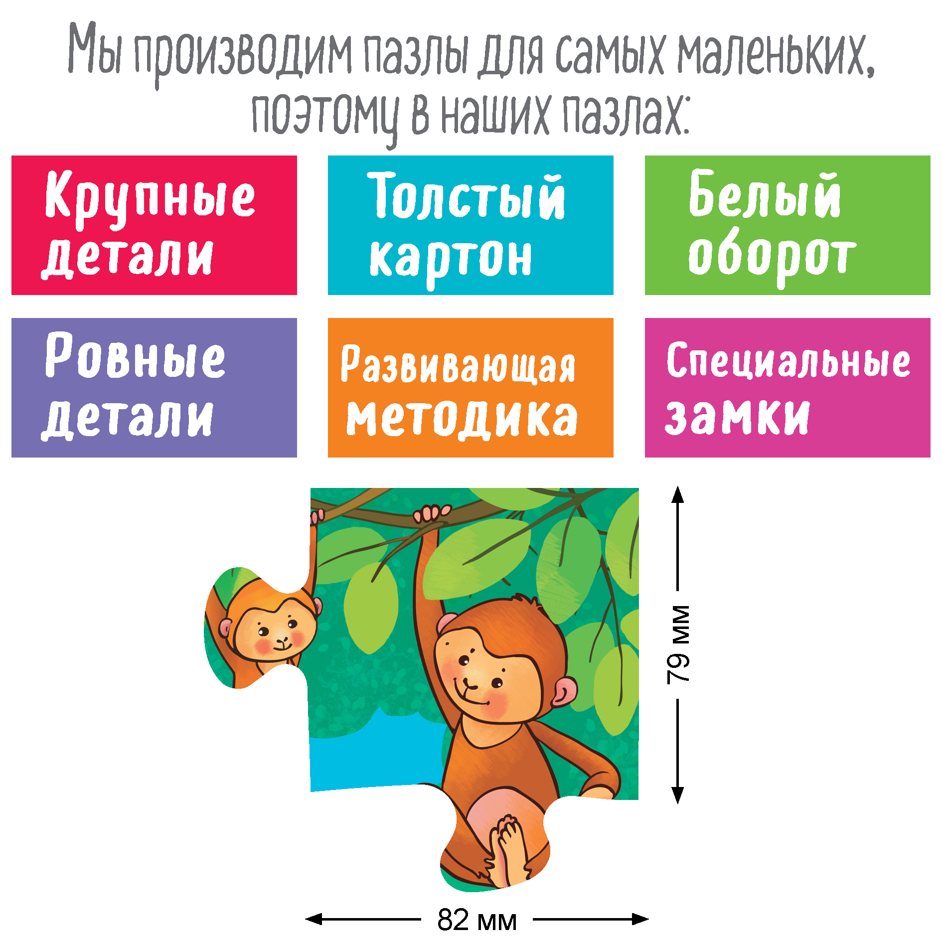 IQ Пазл для малышей Айрис ПРЕСС Лев в жаркой Африке 16 элементов 2+ - фото 4