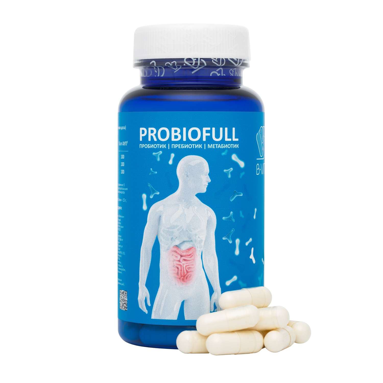 Биологически активная добавка B-VIT Пробиотик с пребиотиком Пробиофул 60 капсул - фото 1