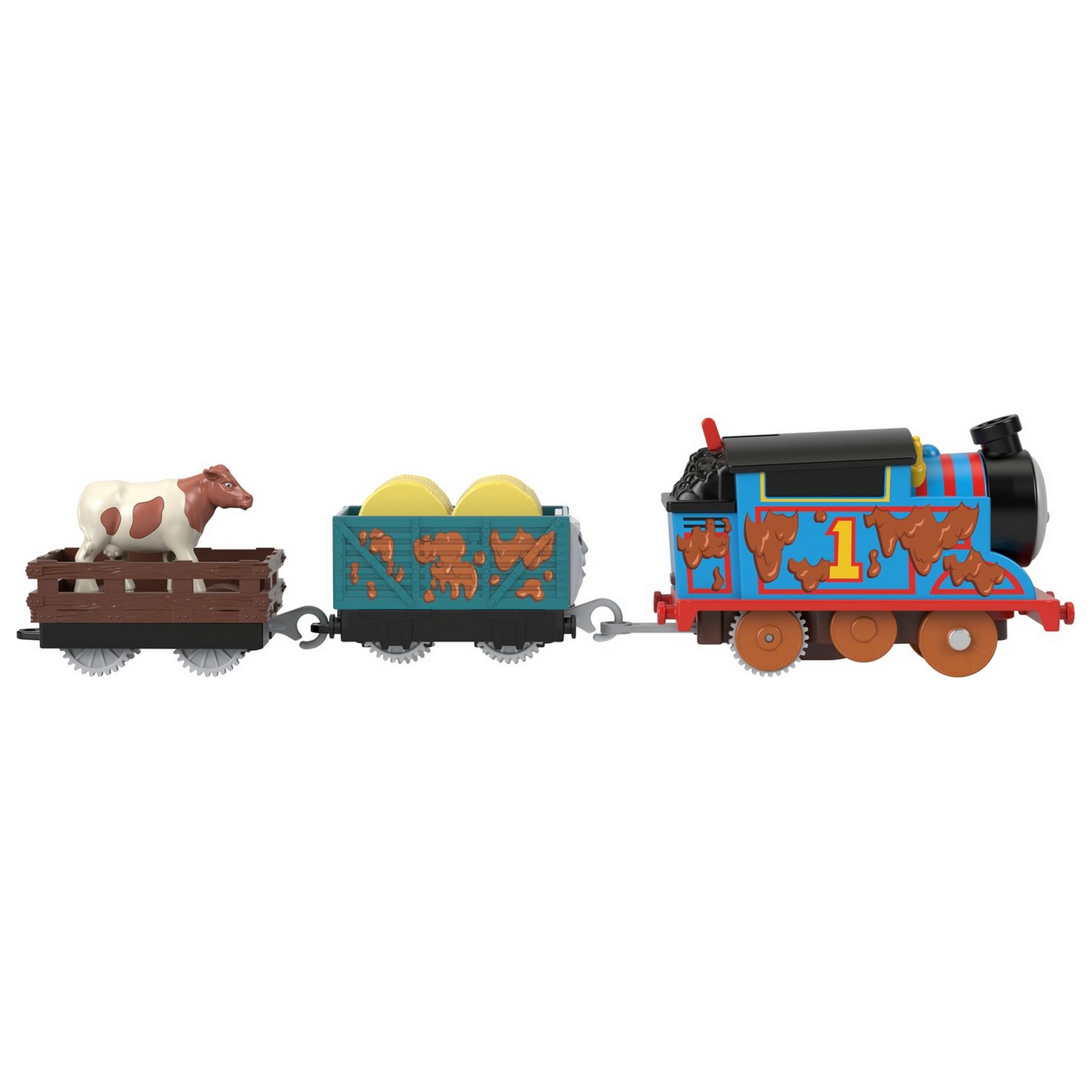 Паровозик Thomas & Friends Лучшие моменты мультфильма Грязный Томас HDY73 - фото 9