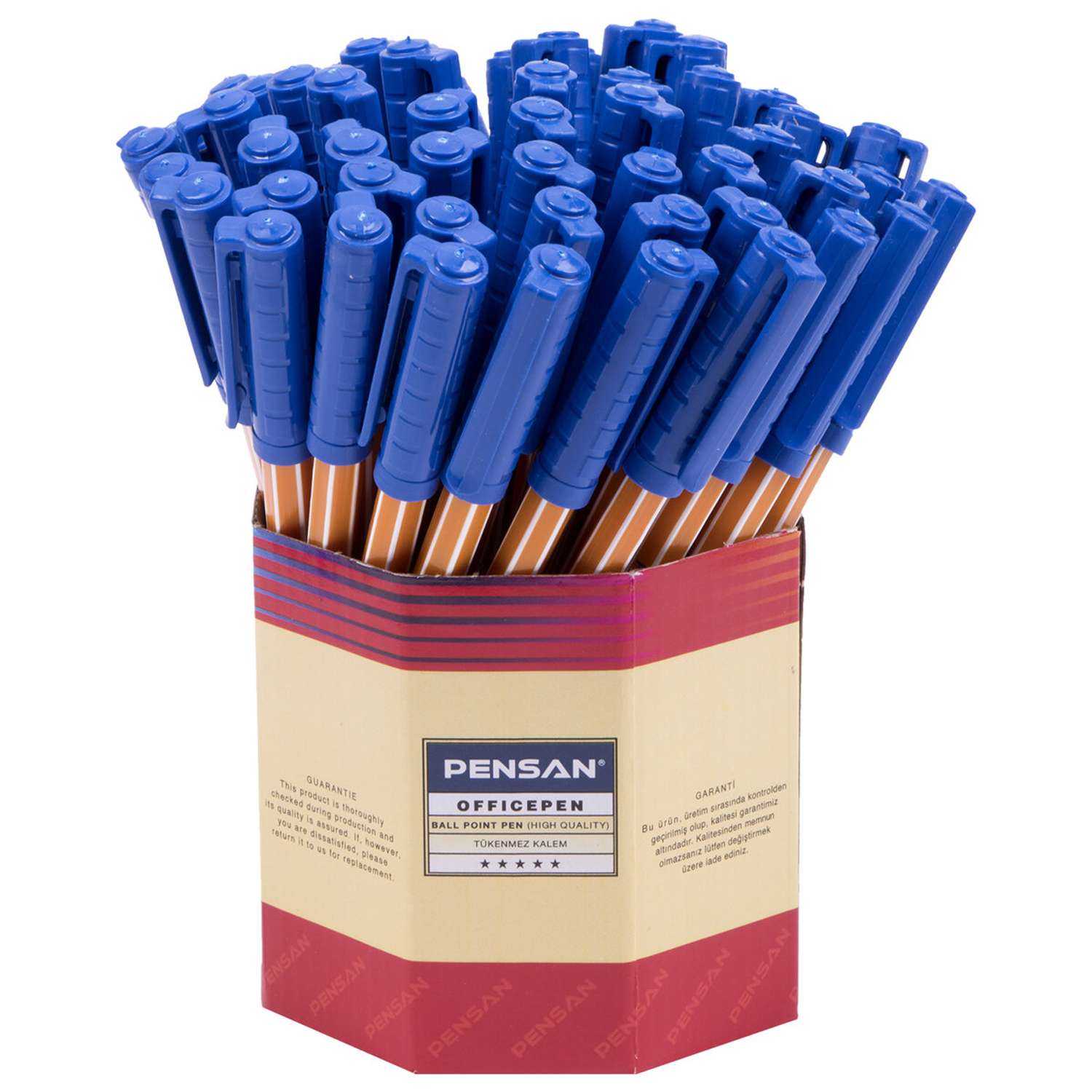 Ручки шариковые PENSAN синие набор 60 штук - фото 1