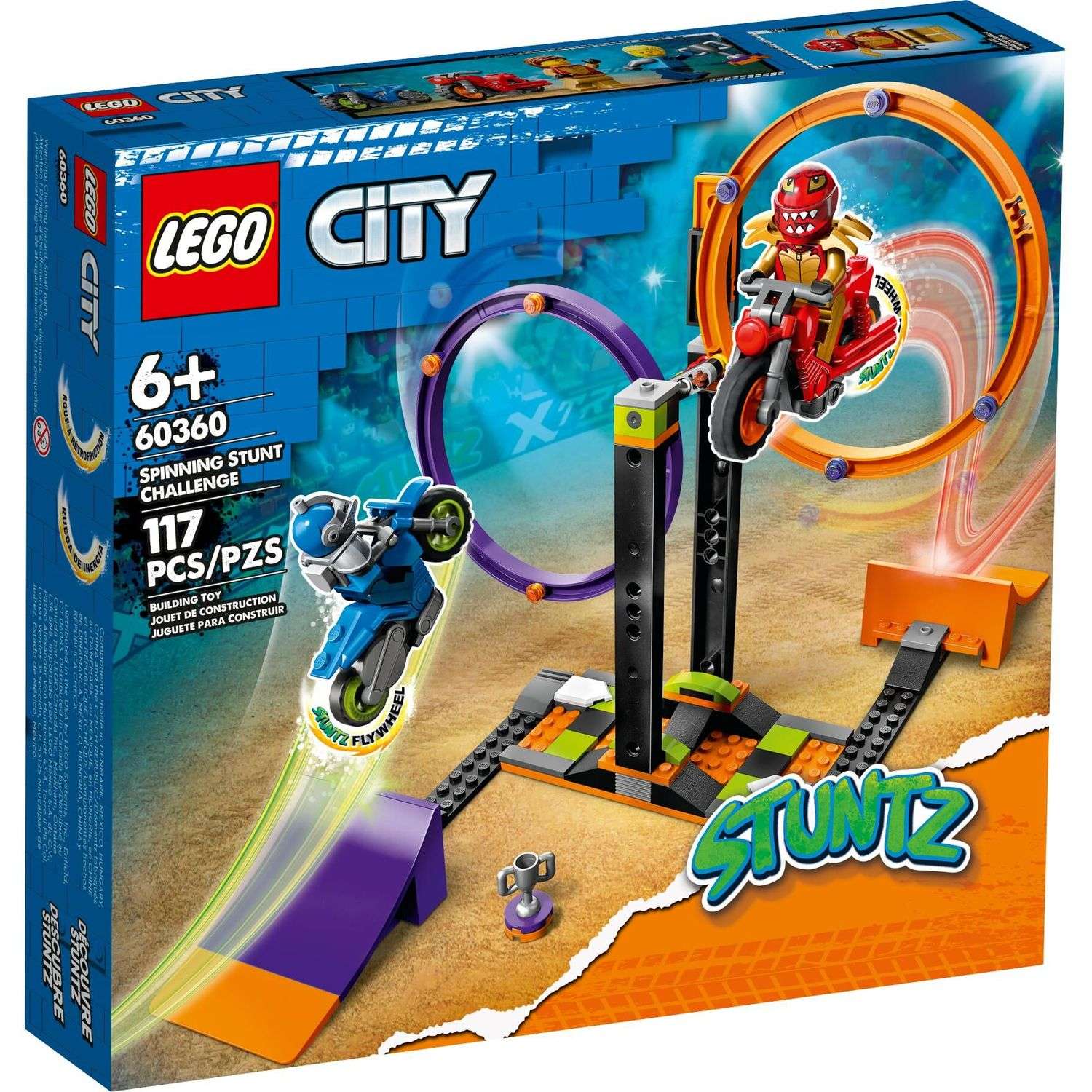 Конструктор LEGO City Spinning Stunt Challenge 60360 - фото 1