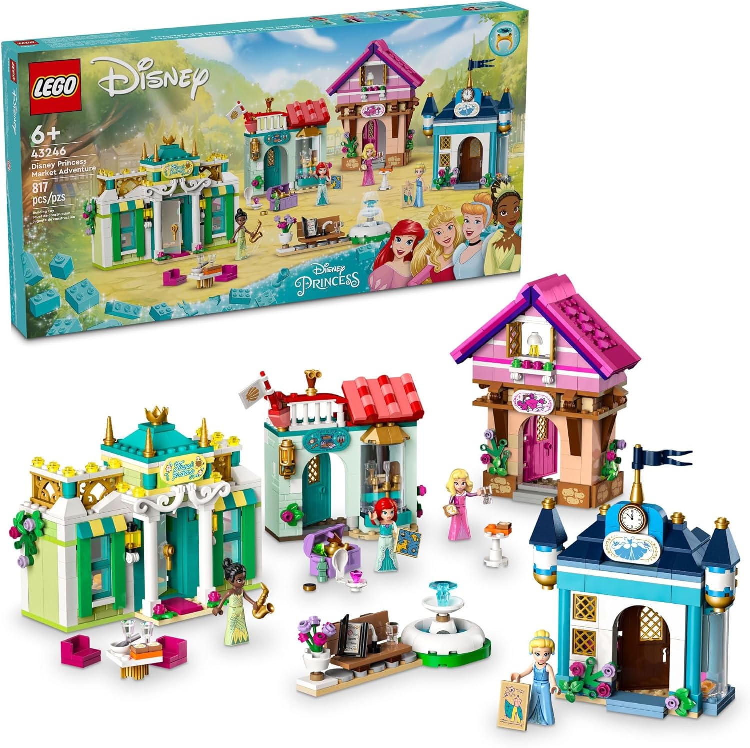 Конструктор LEGO Disney Princess Приключения принцесс на рынке 43246 купить  по цене 10999 ₽ в интернет-магазине Детский мир