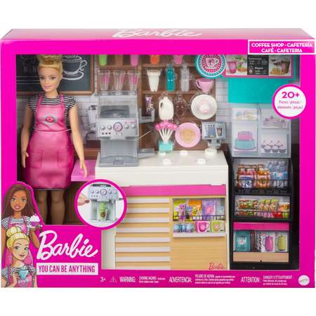 Набор игровой Barbie Кем быть Кофейня GMW03