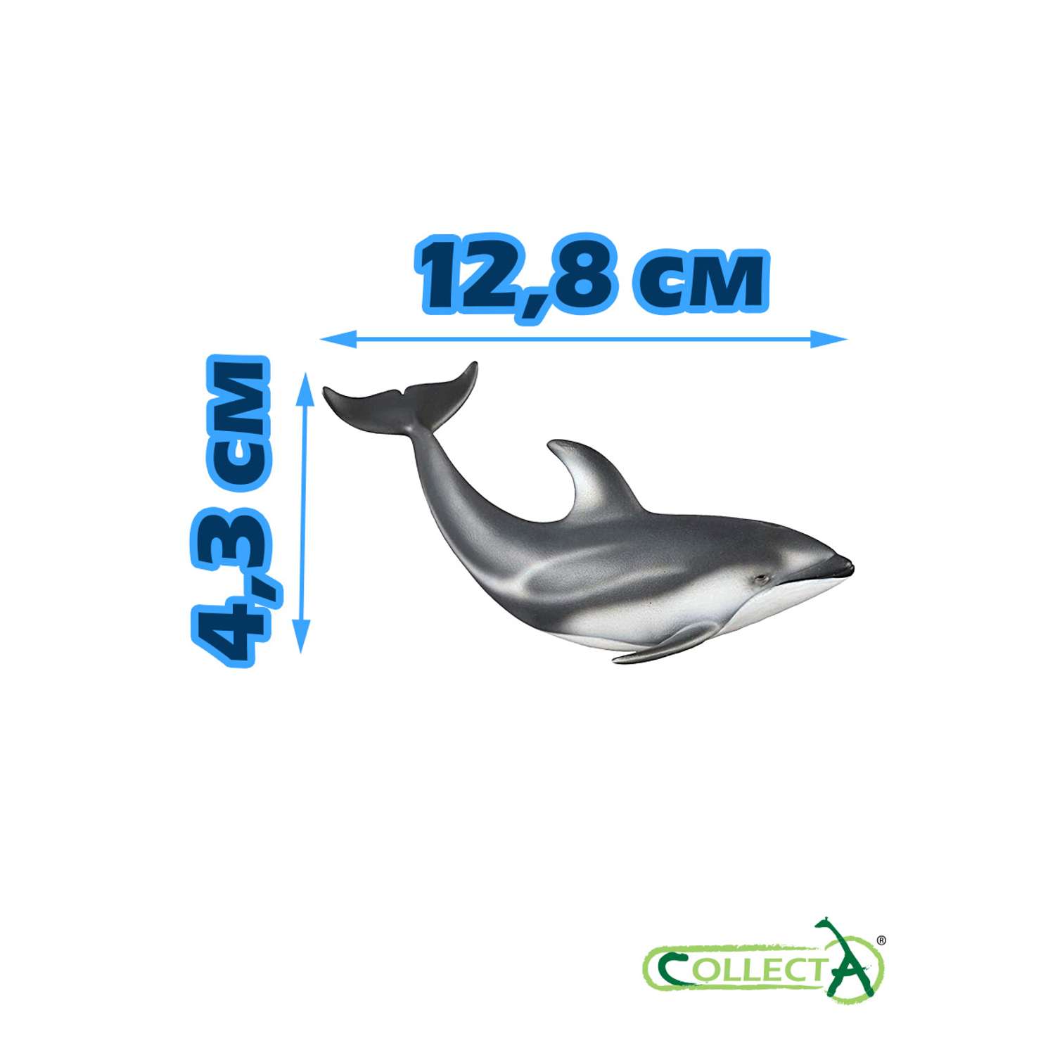 Фигурка морского животного Collecta Тихоокеанский Белобокий Дельфин - фото 2