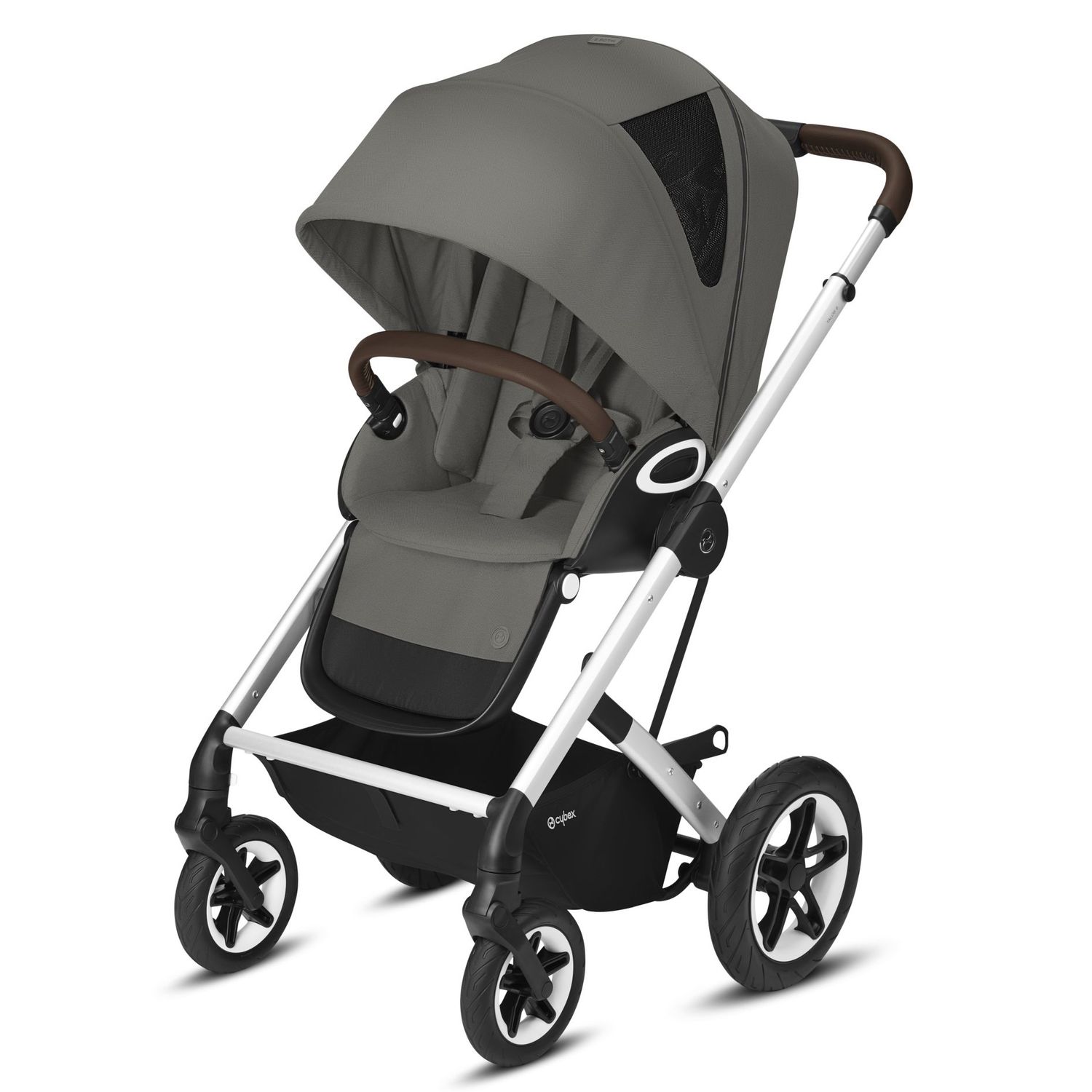 Коляска Cybex Talos S Lux SLV Soho с дождевиком Grey - фото 1