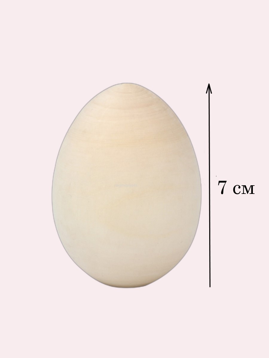Яйцо деревянное пасхальное Хохлома Оптом заготовка для росписи набор 10 шт - фото 2