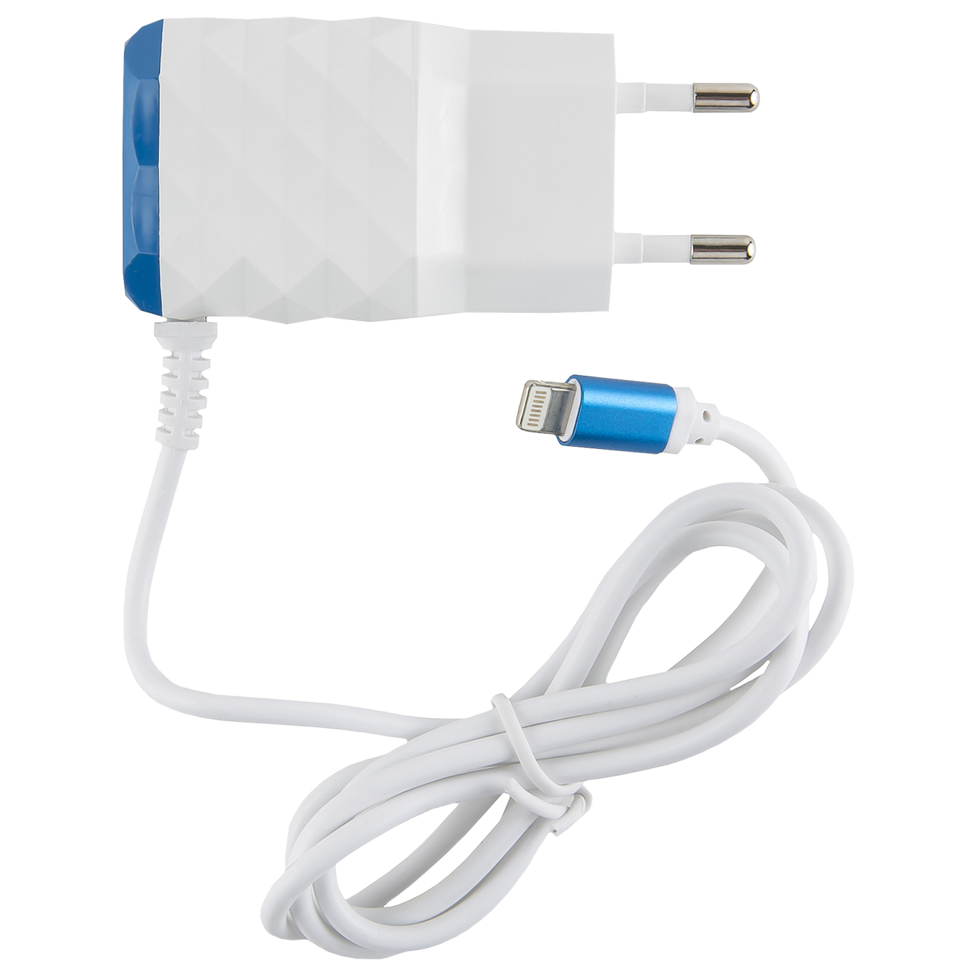 Red Line NC-2.1AC, Blue 2 USB+Lightning сетевое зарядное устройство