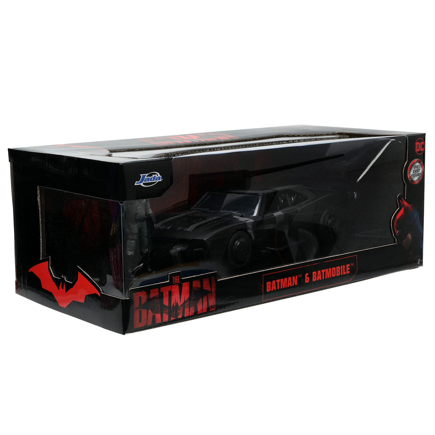 Автомобиль Jada Batmobile with Batman 1:24 черный ТоуR64 - фото 2