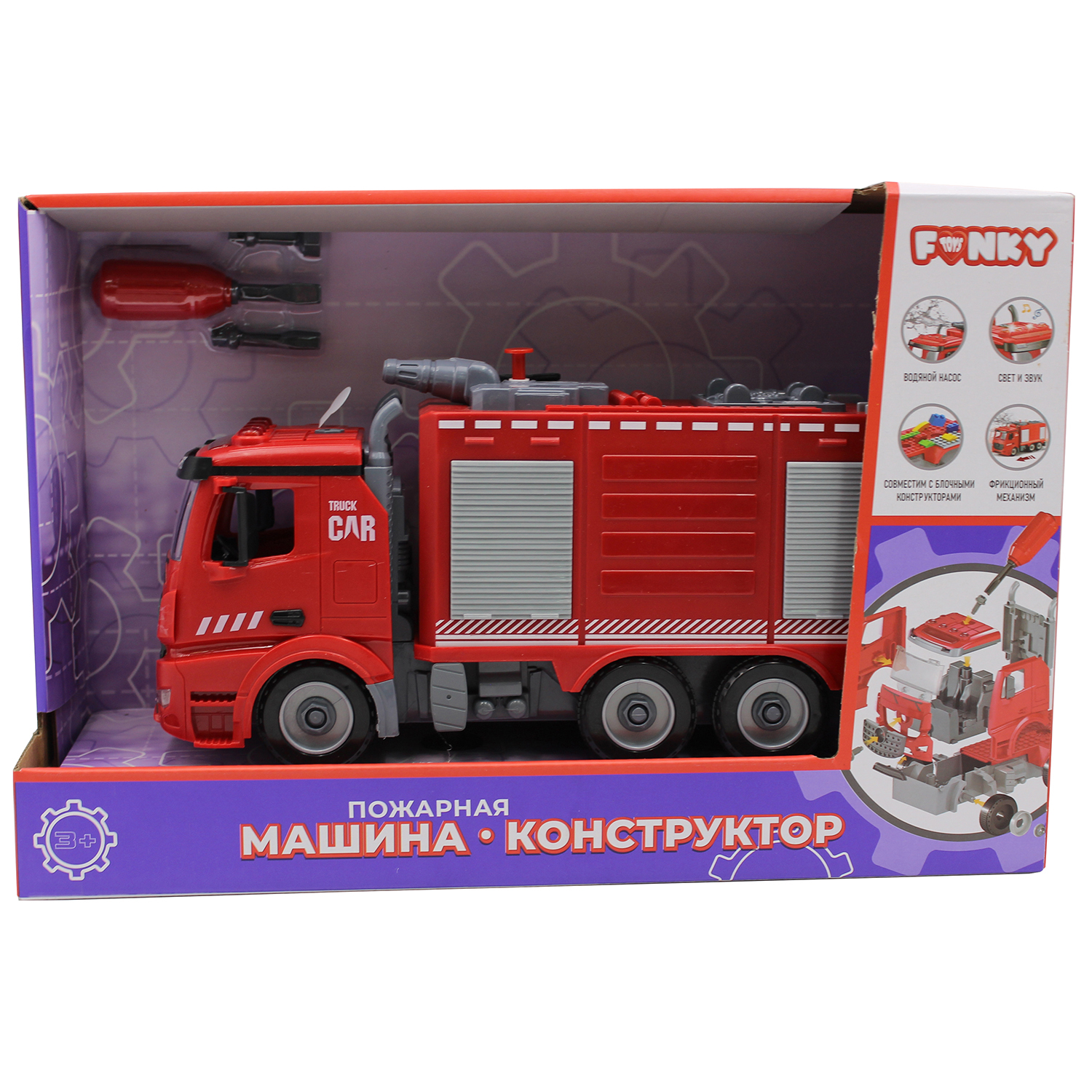 Конструктор Funky Toys Пожарная машина FT61115 - фото 2