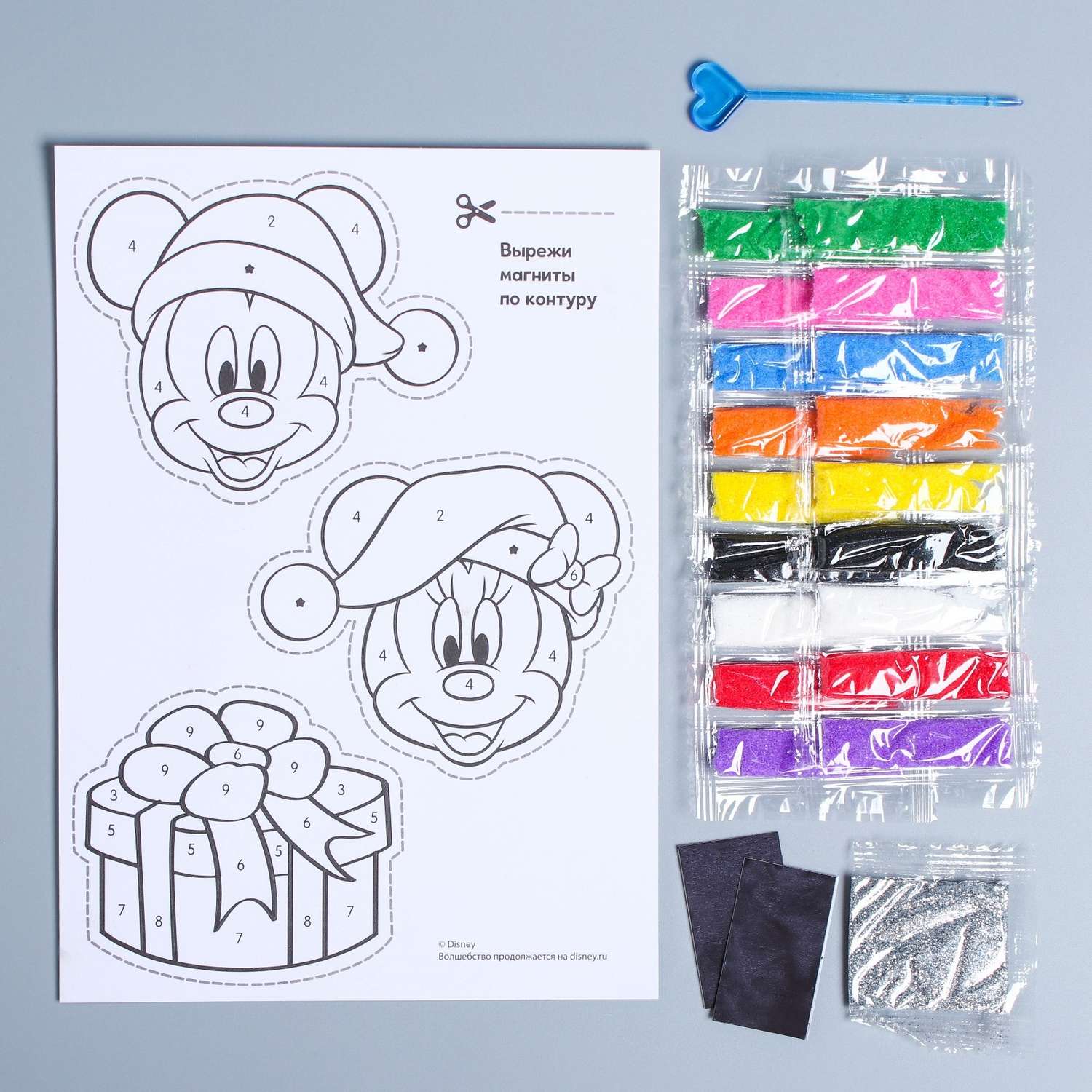 Набор для творчества Disney Фреска-магнит Микки Маус и его друзья Disney - фото 2