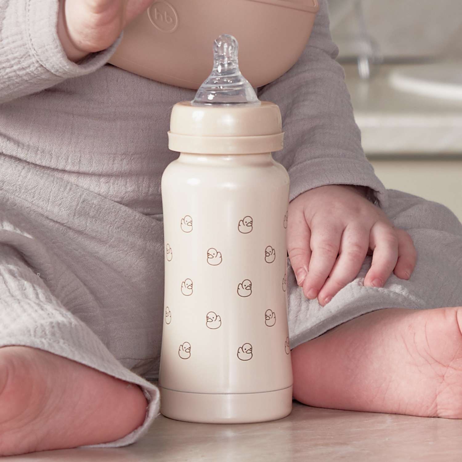 Термобутылочка Happy Baby с силиконовой соской и соской-поильником - фото 12