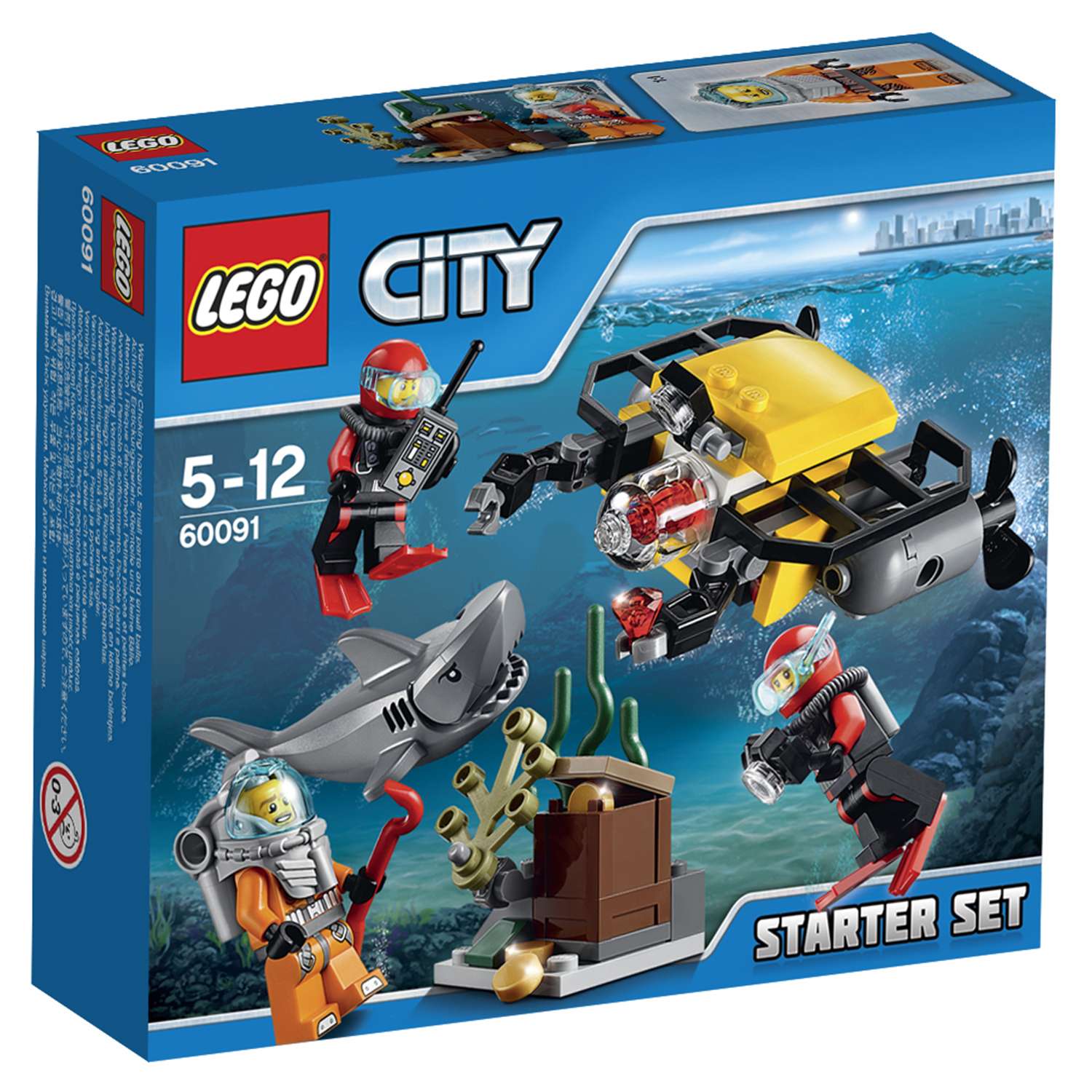 Конструктор LEGO City Deep Sea Explorers Набор для начинающих «Исследование морских глубин» (60091) - фото 2