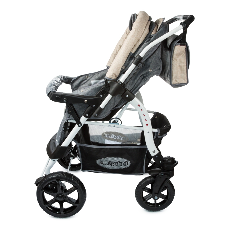 Коляска-трансформер Babyton Pillo OX Grey-Beige - фото 6