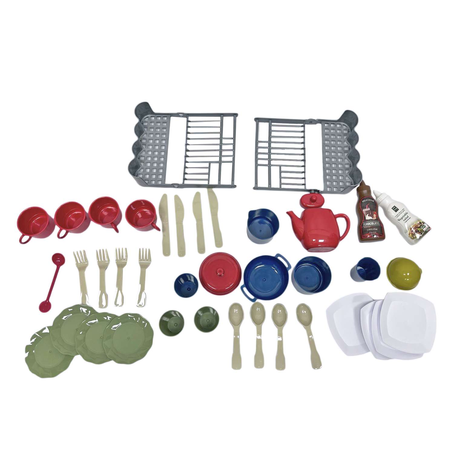 Игрвой набор детской посуды SHARKTOYS для кукол 40 предметов - фото 4