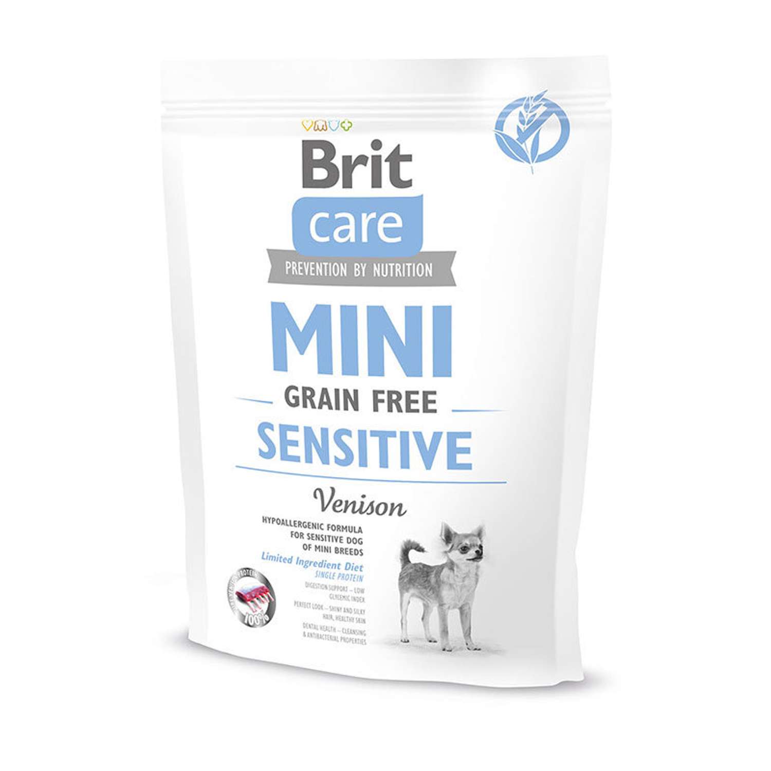 Корм для собак Brit Care 400г для мини пород с чувствительным пищеварением сухой - фото 1