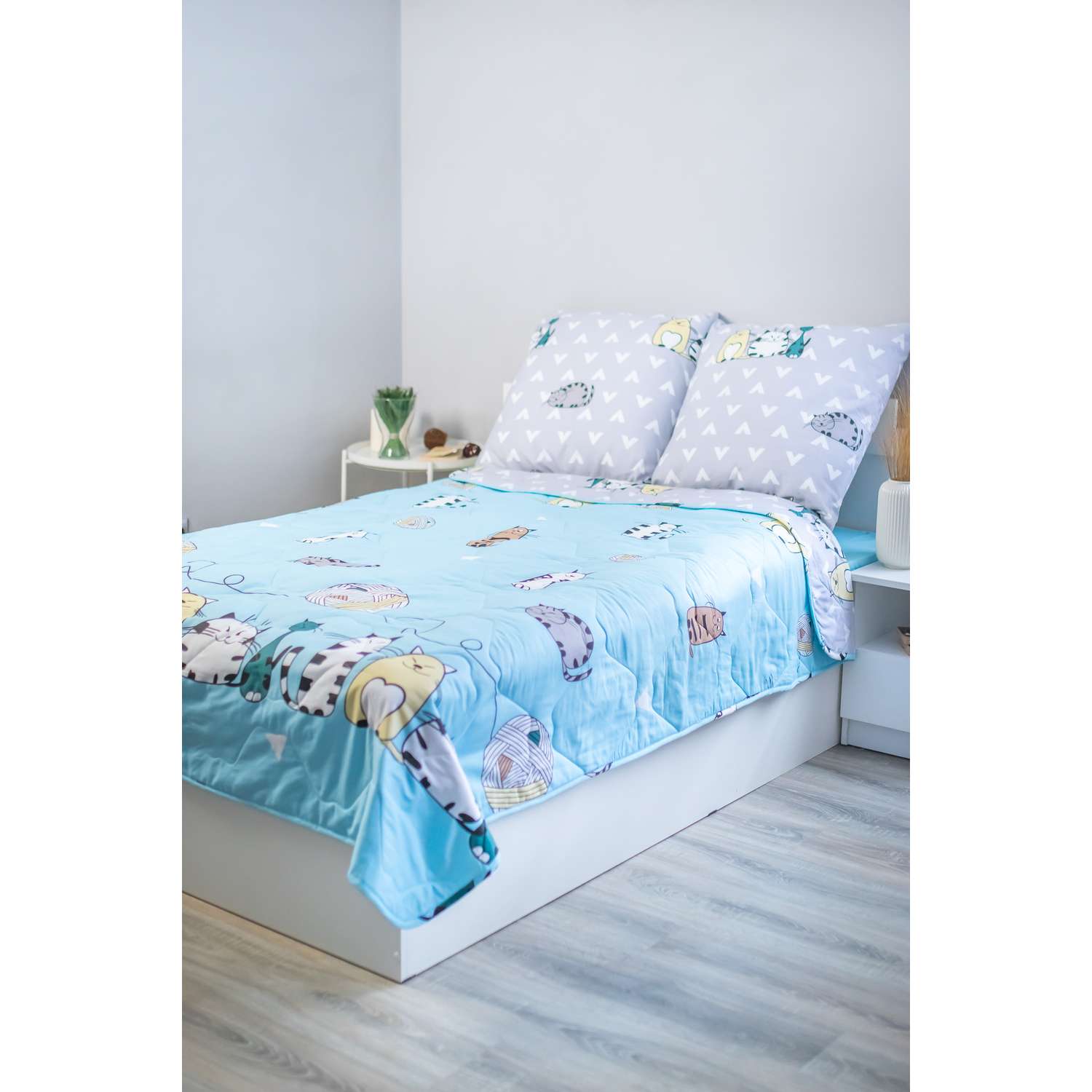 Комплект постельного белья SELENA Ангел Лакки 1.5-спальный поплин наволочка 70х70 см с одеялом - фото 1