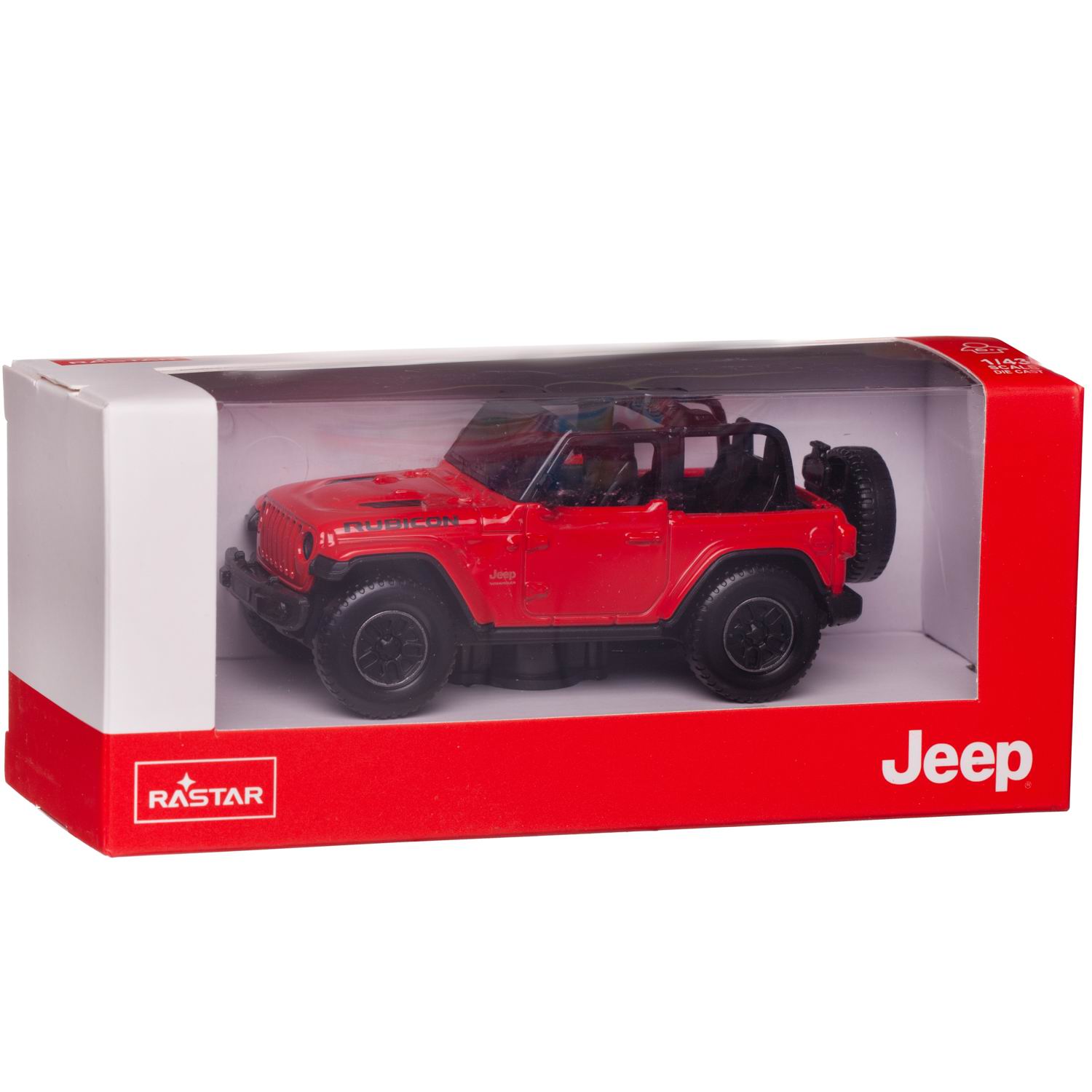 Автомобиль Rastar Jeep 1:43 без механизмов красный 59000R - фото 2