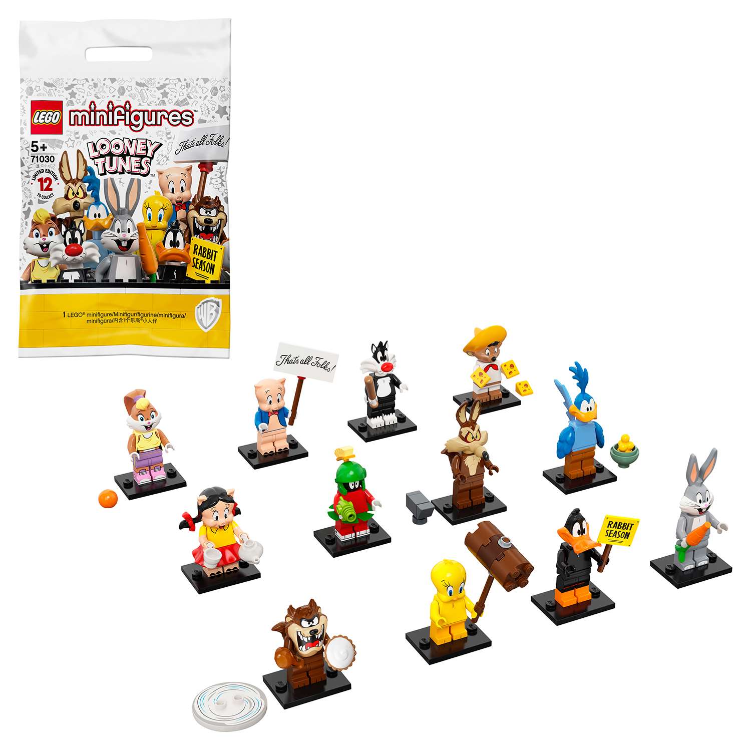 Конструктор LEGO Minifigures Минифигурки Looney Tunes в непрозрачной упаковке (Сюрприз)71030 - фото 1
