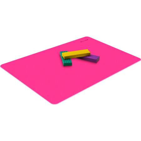 Доска для лепки SILWERHOF Neon прямоугольная A4 розовая