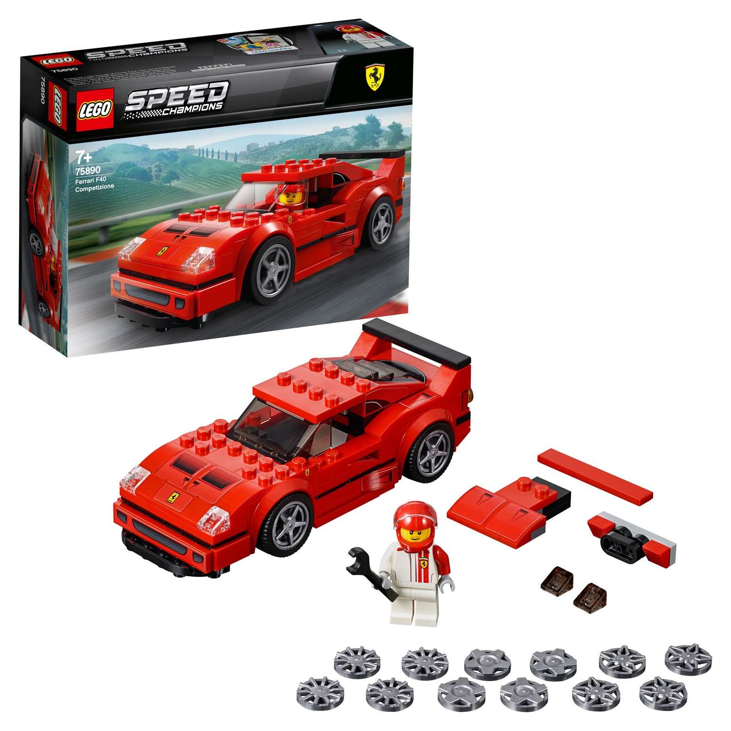 Конструктор LEGO Speed Champions Автомобиль Ferrari F40 Competizione 75890 - фото 1