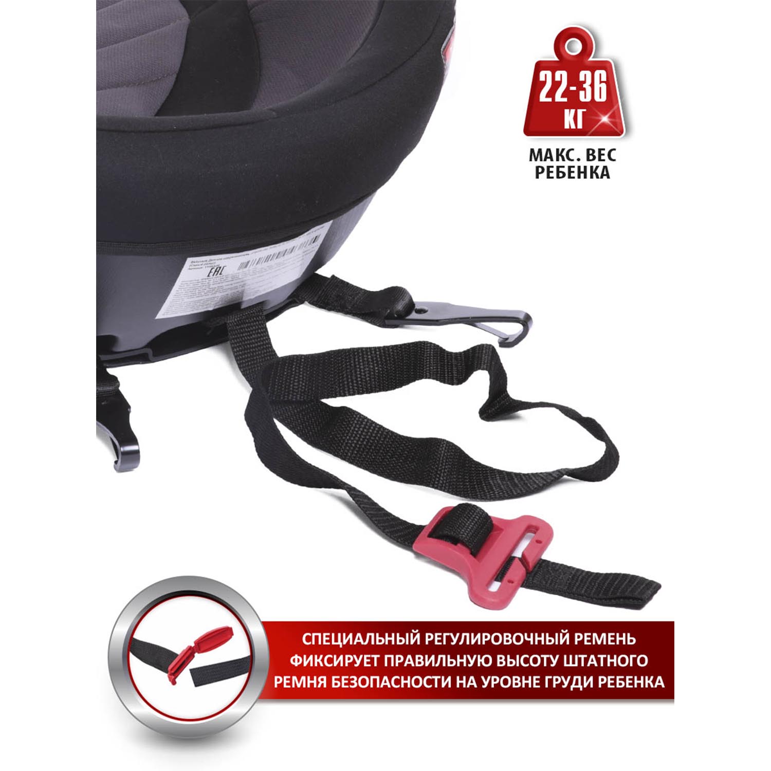 Автокресло BabyCare Setty Isofix 3 (22-36 кг) - фото 9