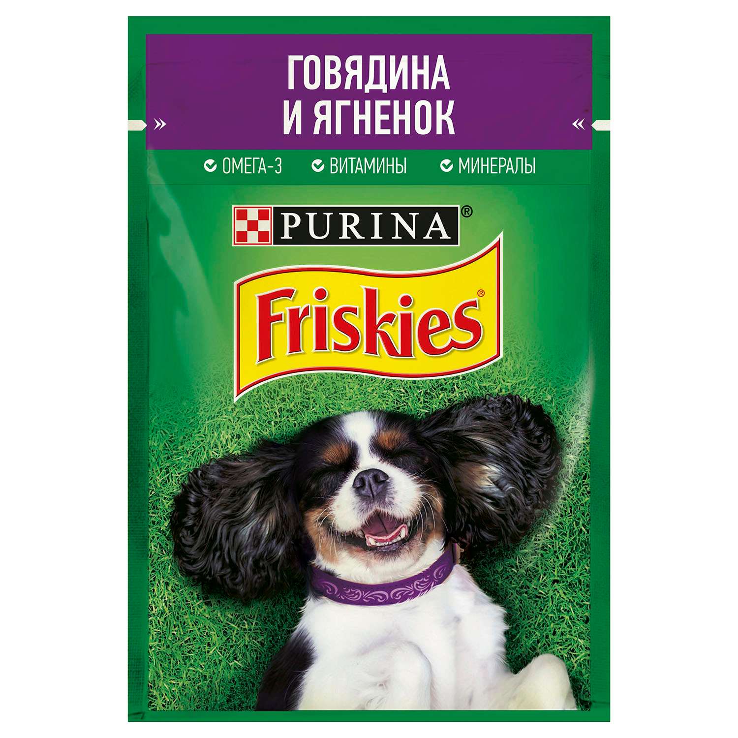 Корм для собак Friskies говядина-ягненок пауч 85г - фото 1