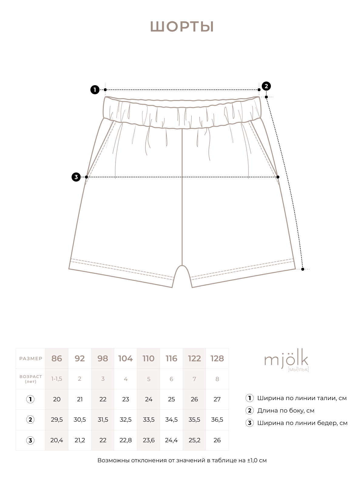 Шорты Mjolk 10586200 - фото 5