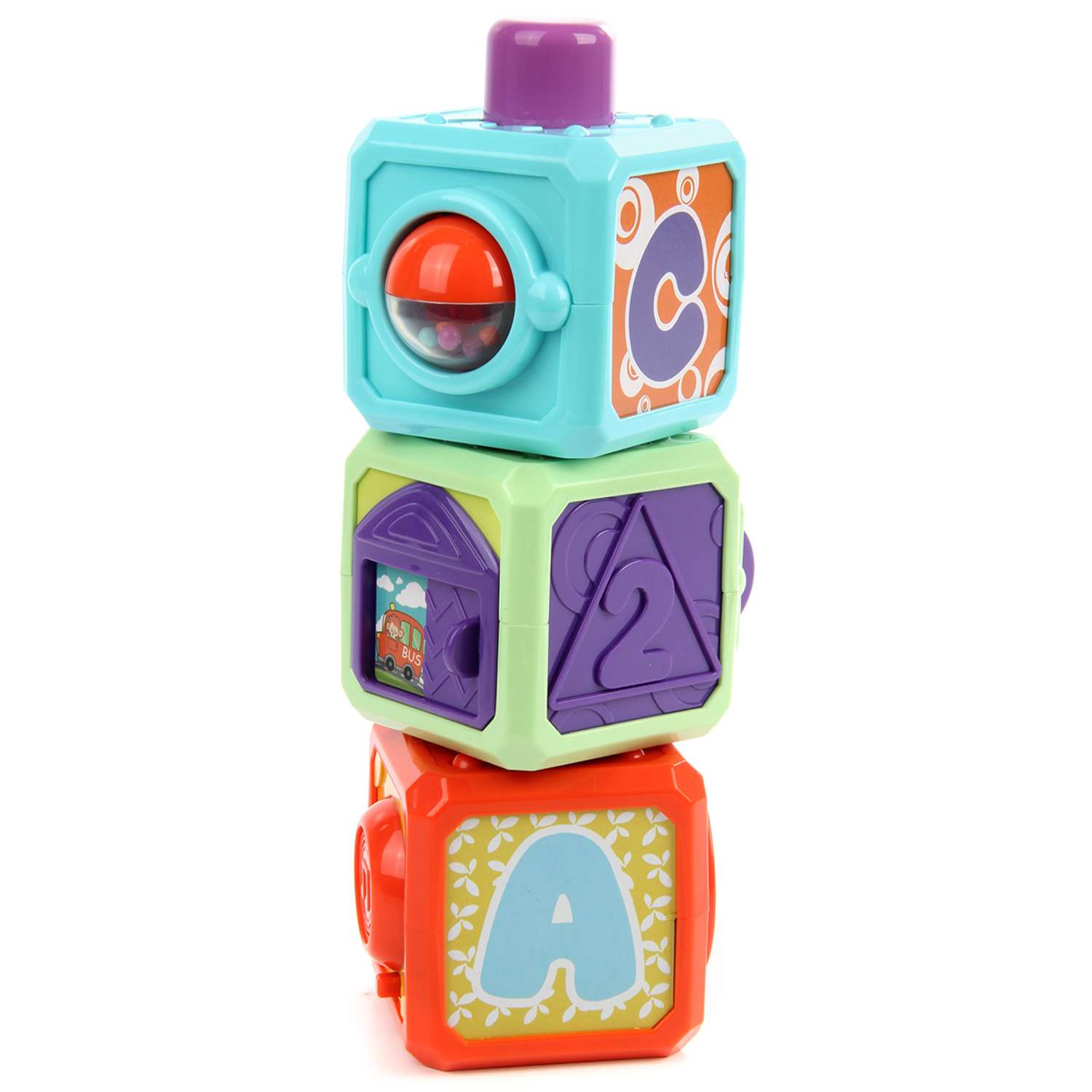 Кубики Veld Co развивающая игрушка со звуком 3 штуки - фото 3