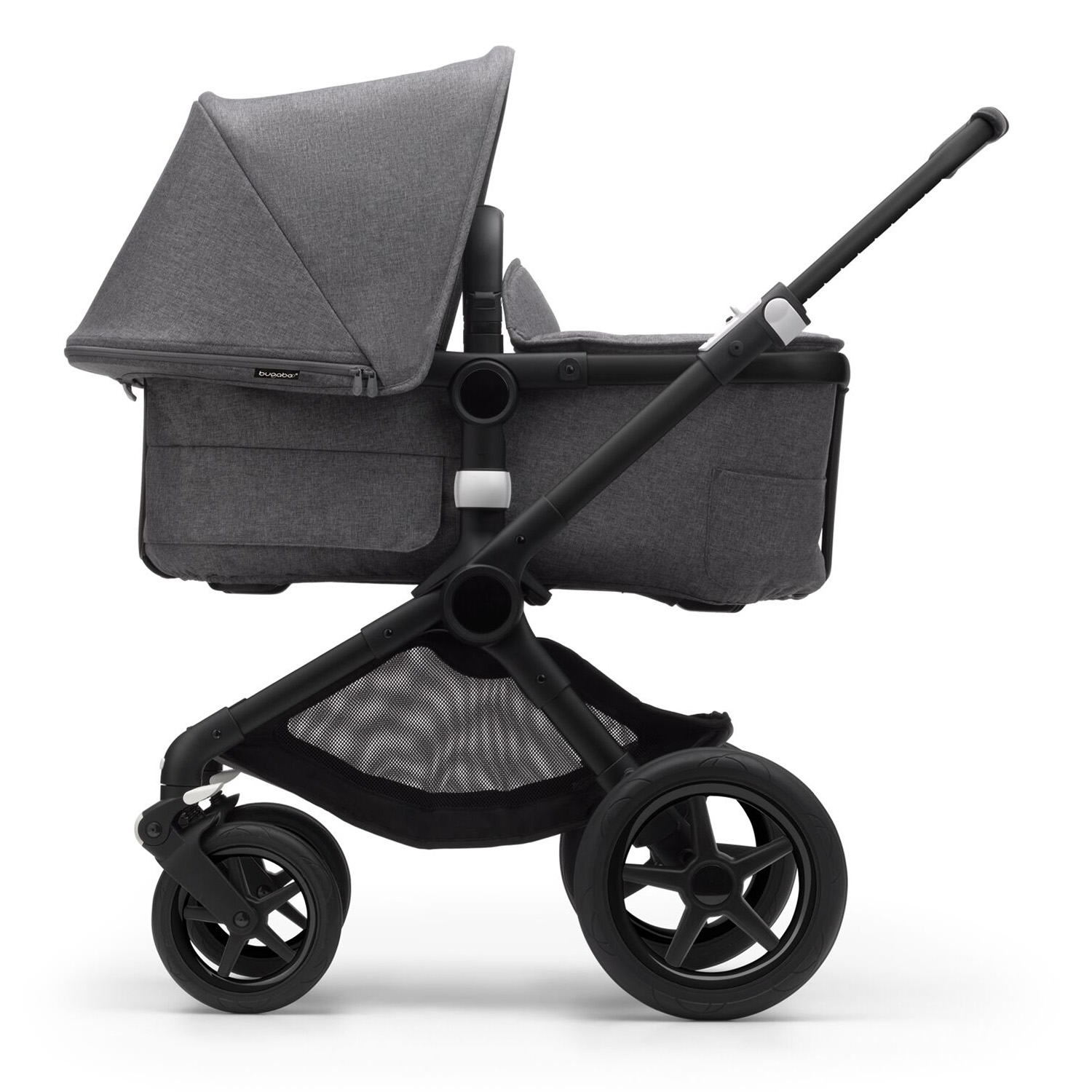 Коляска 2в1 Bugaboo Fox3 Complete Black Grey Melange-Grey Melange 2306010002 - фото 7