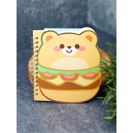 Блокнот на спирали iLikeGift Sandwich bear 60 листов