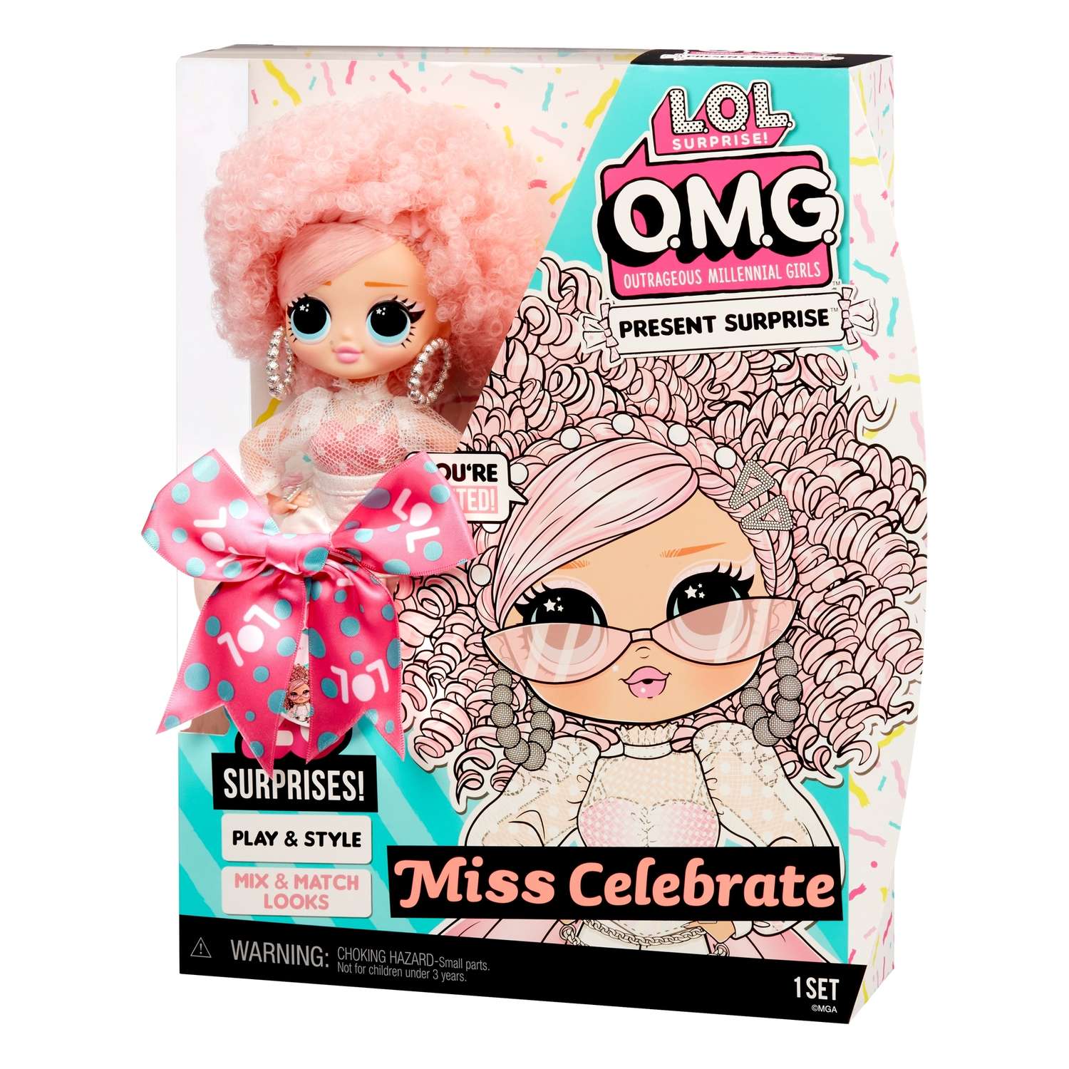 Кукла L.O.L. Surprise! OMG Birthday Doll Miss Celebrate 579755EUC 579755EUC - фото 2