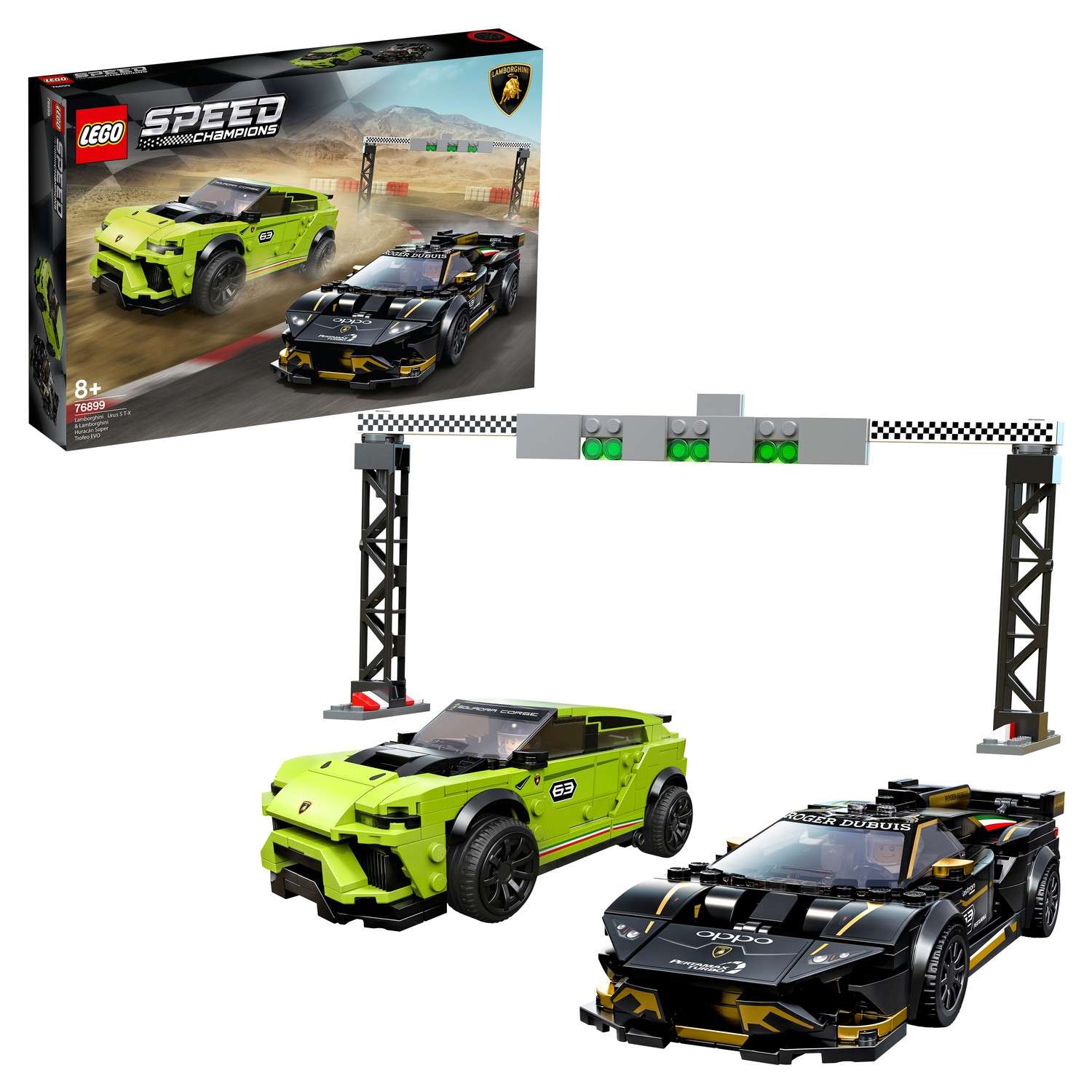 Конструктор LEGO Speed Champions Lamborghini Urus ST-X Lamborghini Huracan Super Trofeo EVO 76899 - фото 1