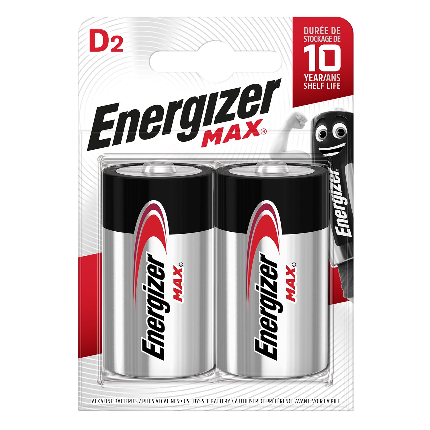 Батарейки ENERGIZER MAX D/LR20 2 шт щелочные - фото 1