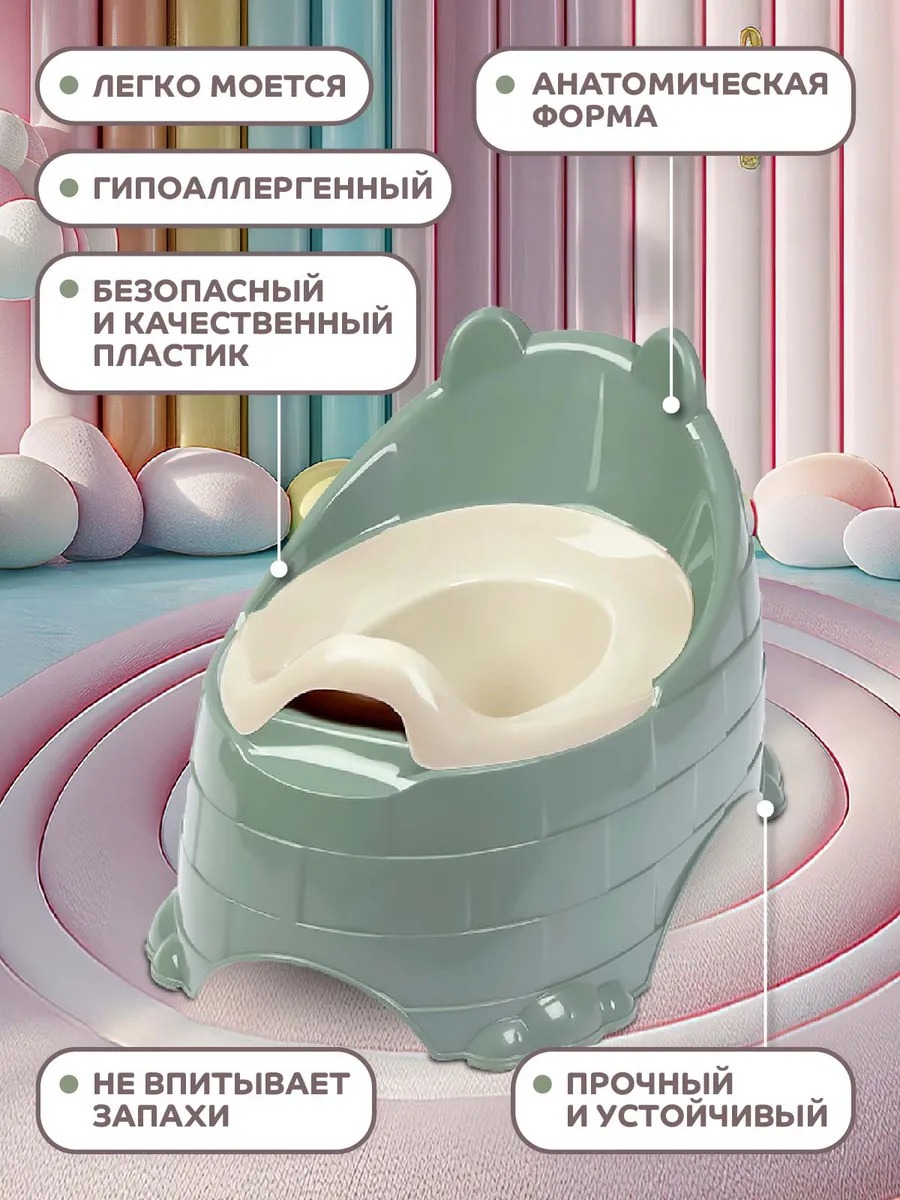 Горшок детский Компания Друзей анатомический с крышкой размер M - фото 2