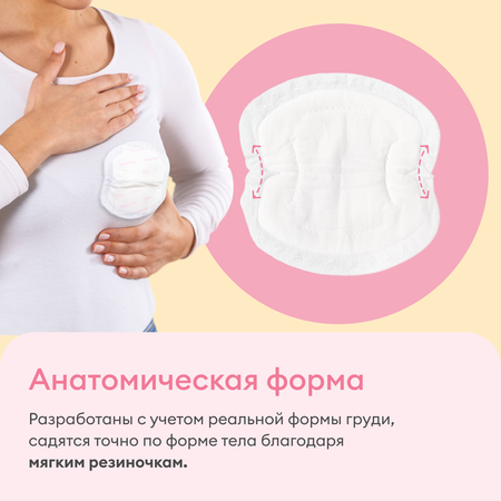 Вкладыши для груди NappyClub одноразовые впитывающие 30 шт