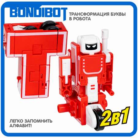 Трансформер-робот BONDIBON BONDIBOT 2 в 1 Эволюция букв Буква Т