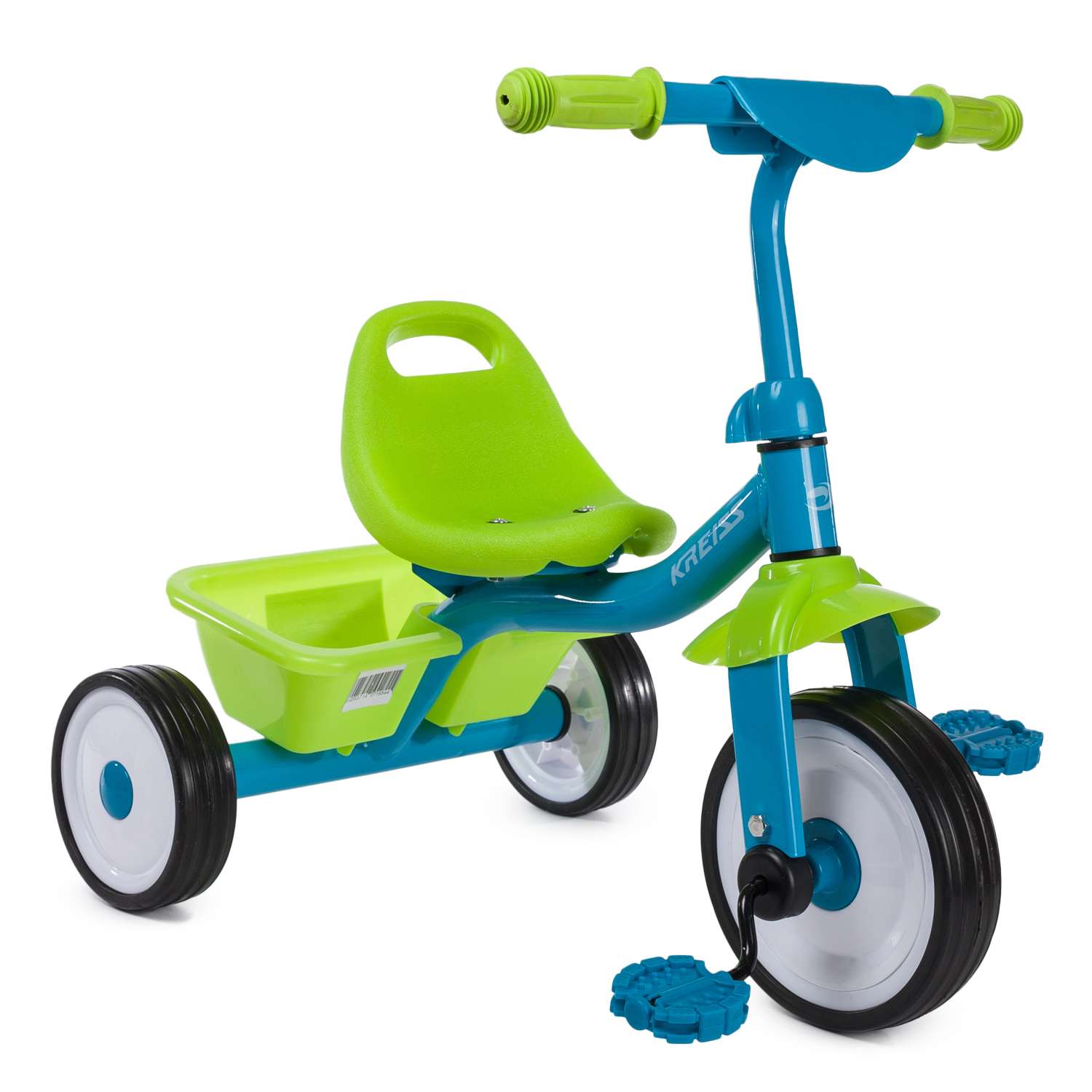 Велосипед трехколесный Kreiss сине-зеленый - фото 7