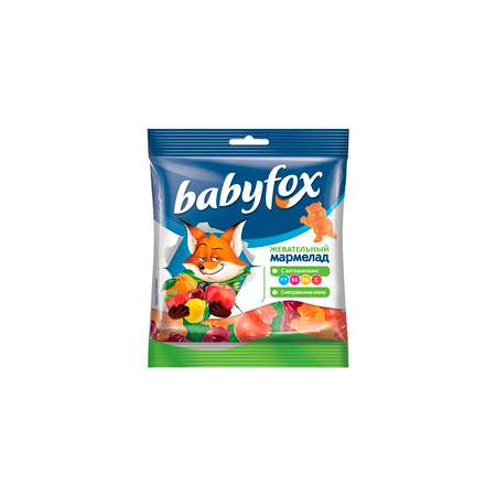 Мармелад BabyFox жевательный с соком ягод и фруктов 70 г 13 шт