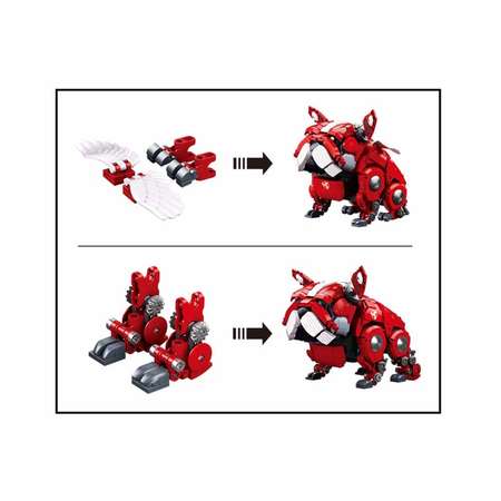 Конструктор Sluban Механический бульдог 890 деталей Красный M38-B1112A