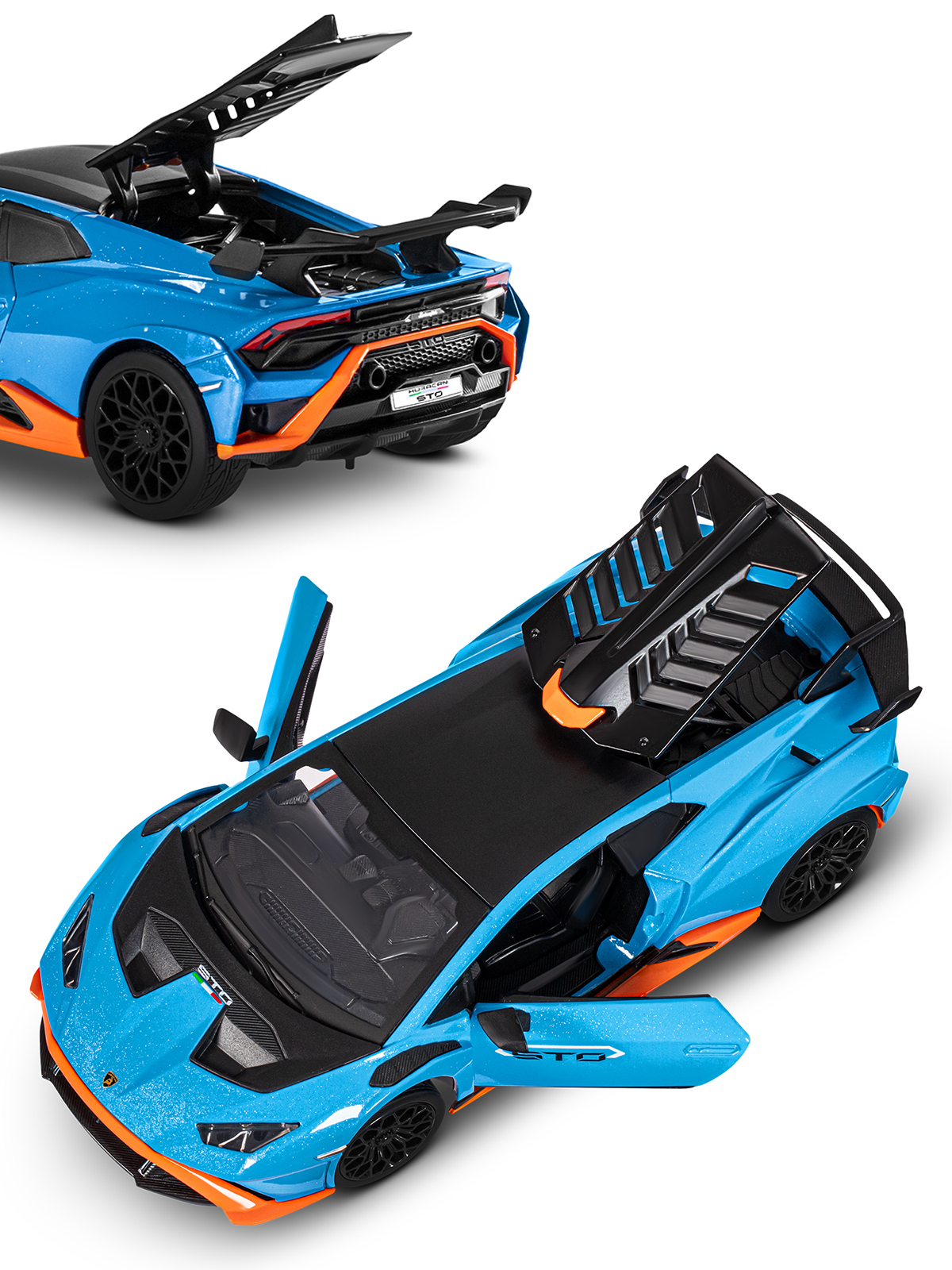 Автомобиль АВТОпанорама Lamborghini 1:32 синий JB1251660 - фото 14