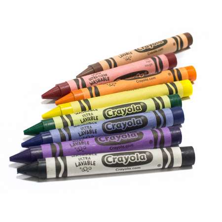 Мелки восковые Crayola смывающиеся 8 шт