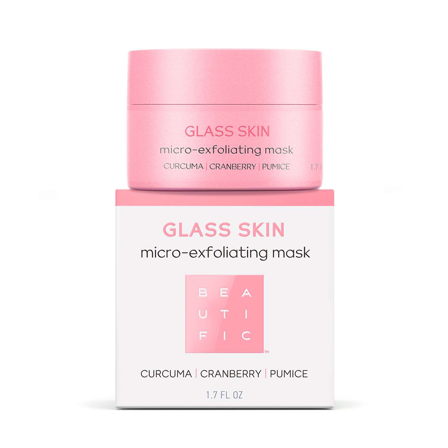 Маска для лица BEAUTIFIC GLASS SKIN очищающая с куркумой и клюквой 50мл - фото 1