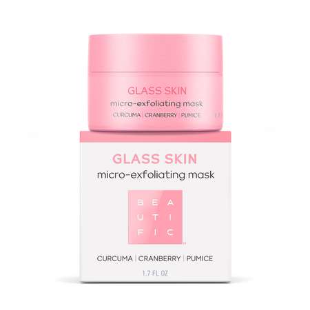 Маска для лица BEAUTIFIC GLASS SKIN очищающая с куркумой и клюквой 50мл